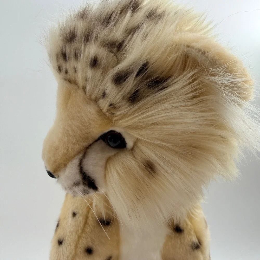 Hansa Creation Cheetah Cub Plush Realistic Spotted Sitting Stuffed Animal Read *
